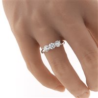 Anello Fanton Gioielli Donna TRILOGY in Oro bianco Diamante 1.22 Ct ANOR-195-52 - ANOR-195-52